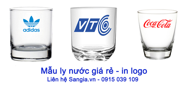 Những mẫu Ly giá rẻ in logo của SanGia VN